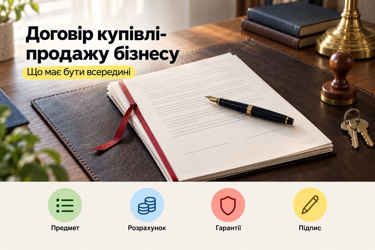 Договір купівлі-продажу бізнесу