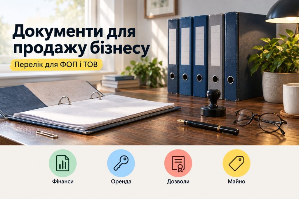 Документи для продажу бізнесу