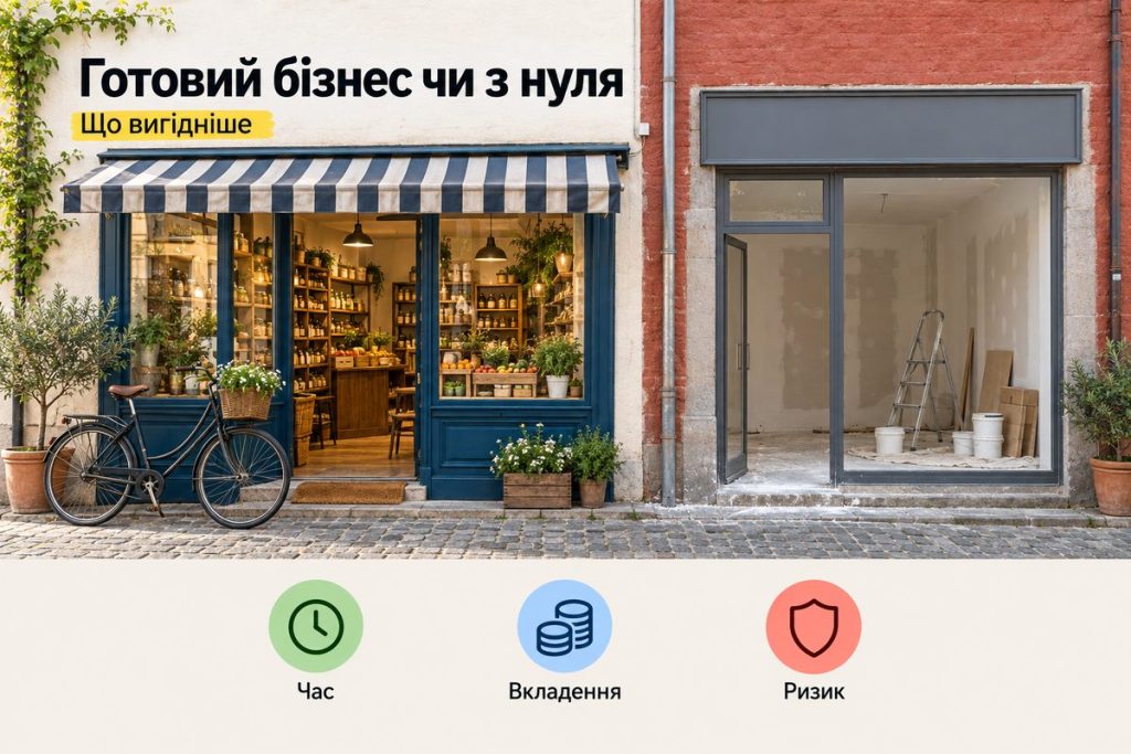 Готовий бізнес чи з нуля