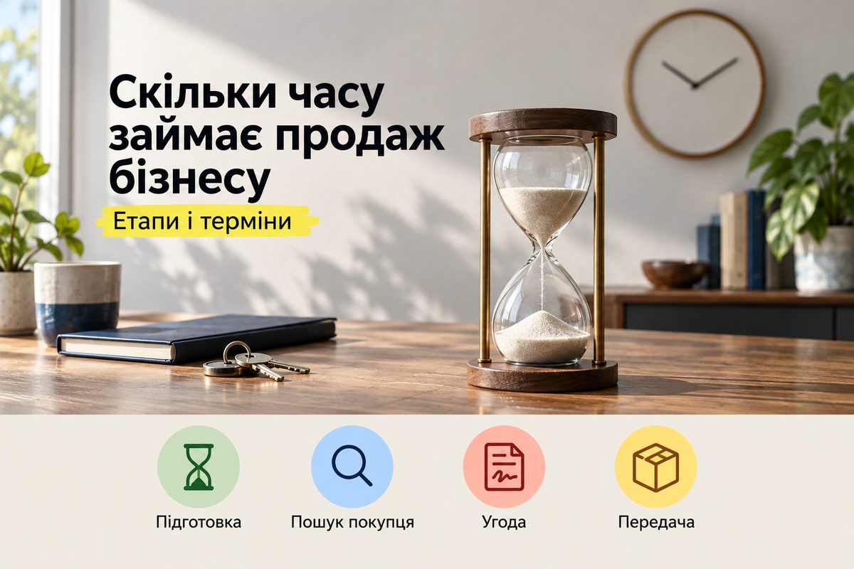 Скільки часу займає продаж бізнесу